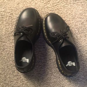 1461 Black platform Dr. Marten shoes